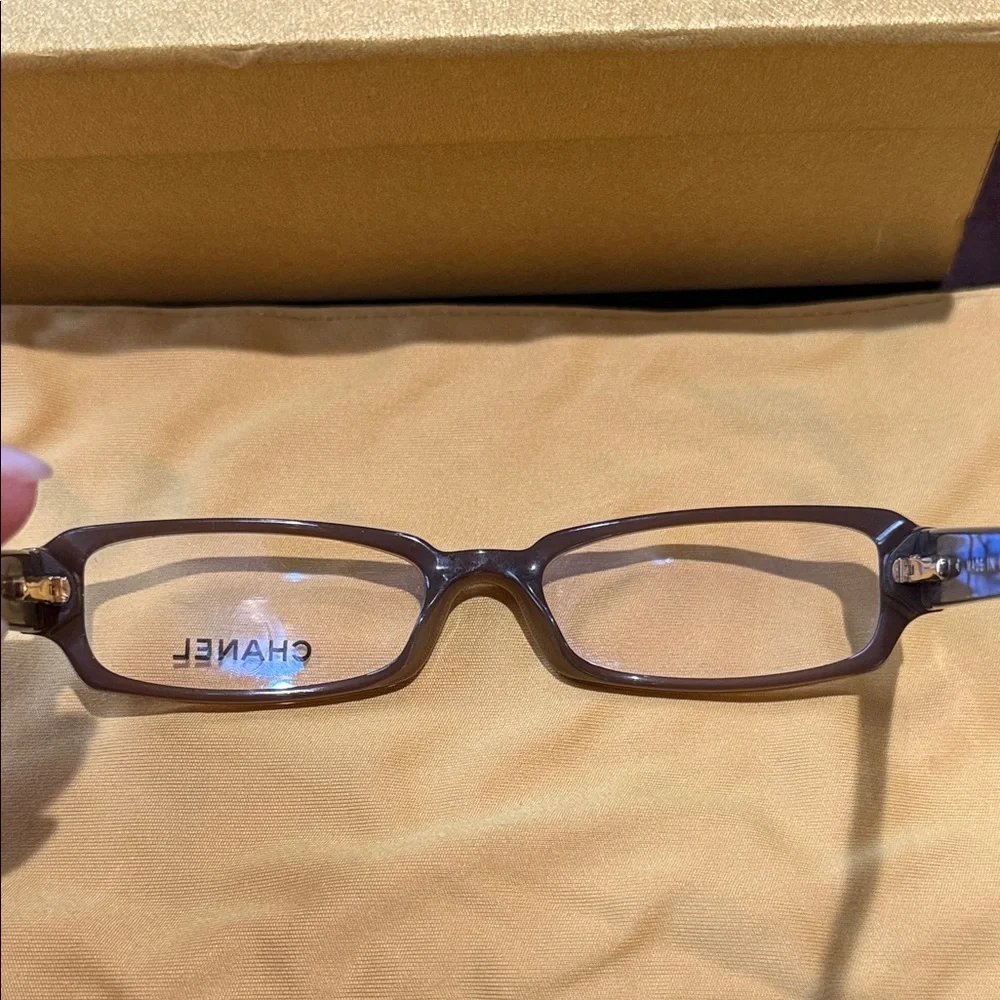 CHANEL brown Rectangular Optical Frames - Picture 7 of 7